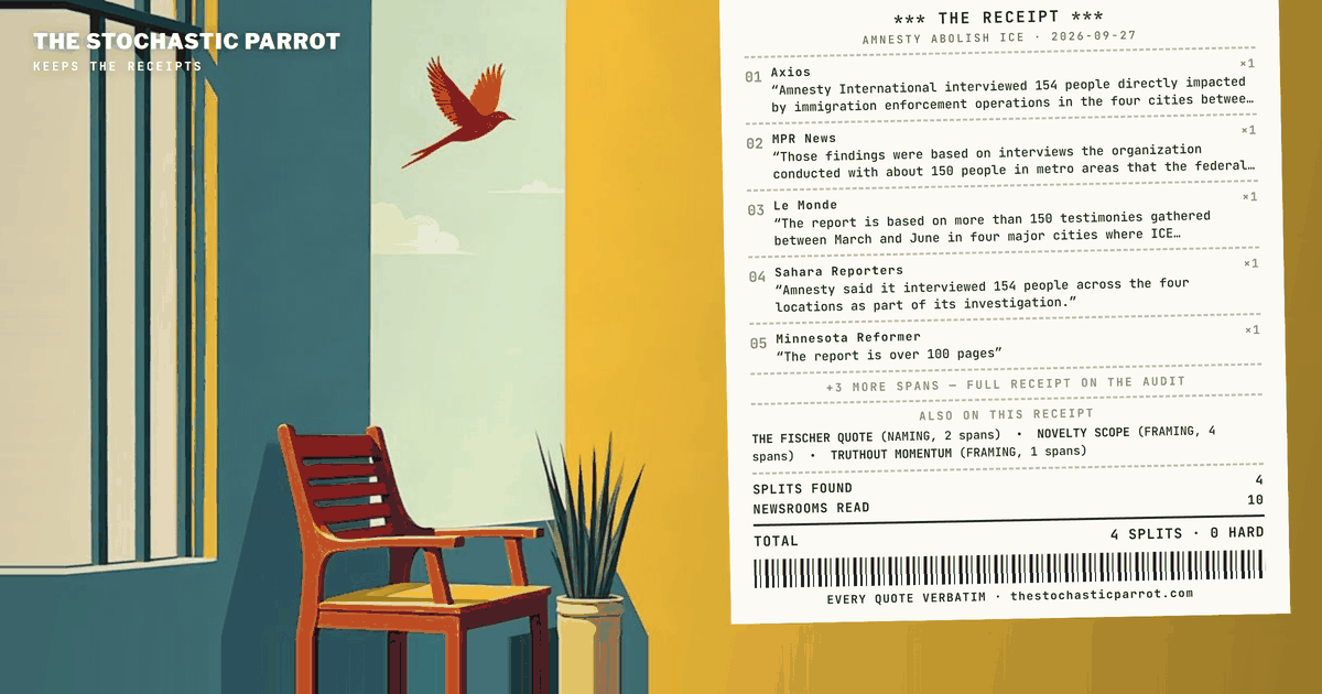One Report, One Call, and an Empty Right Column: What 154 Interviews Bought on Sept. 24