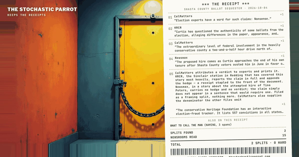 An Election Chief Said the Shasta Ballots Smelled Wrong. Then He Locked the Room, and the FBI Brought Bolt Cutters