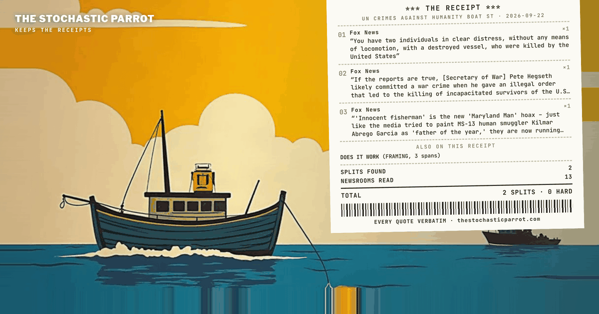 A coverage brief: one special rapporteur's legal finding stated plainly, two UN statements a year apart, four death tolls that disagree by tally-keeper, and a Washington dispute about one boat that this corpus cannot adjudicate
