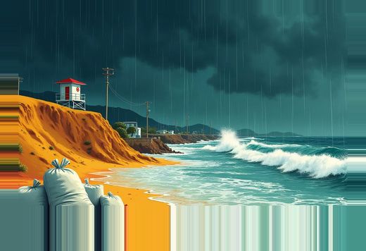 A coverage brief: one proclamation, one governor, one forecast — and a lone aggregator holding a number all its own