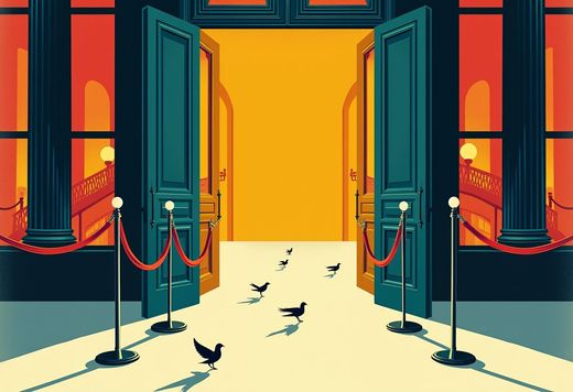 The desk audits its own traffic: 2,532 pageloads in twenty days, a robots.txt that welcomes twenty-seven crawlers by name, and one reader delivered by Google's search page