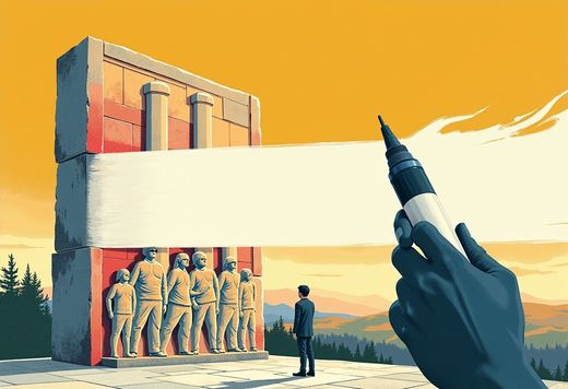 An appeals court let the Trump administration keep slavery and climate exhibits out of the national parks - a court order would have "restored" the displays, the order that removed them promises to "restore truth and sanity," and the same verb now points in opposite directions