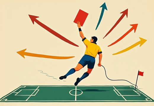A U.S. president phoned FIFA, and a red card came off the board before USA-Belgium — the event is not in dispute, but five newsrooms can't agree on the verb for what FIFA actually did