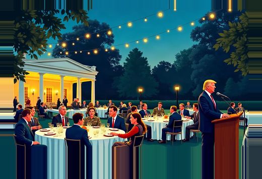 The left filed the stumble, the center filed the orders, the right filed the dinner before it happened, and the international press filed a quip — the corpus agrees on every fact and splits only on which part of the evening was the news