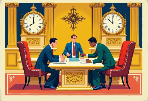 Trump and Iran signed a memorandum at Versailles — and the outlets can't agree whether it was signed by finger or by pen, this week or last, or whether the $300 billion fund it names is real