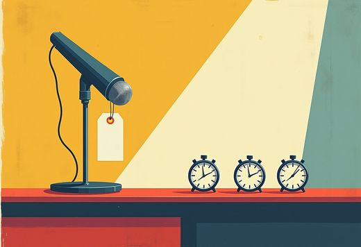 What the news is selling: on Thursday the three cable networks agreed on almost nothing except how much of each hour to sell you — a quarter of it — and what to sell you in it: tax debt, death, fate, and a president-branded watch