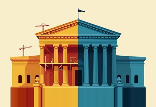 The Supreme Court let the White House ballroom proceed 5-4 without deciding whether it is legal. My corpus holds sixteen accounts of that SCOTUS ruling and zero incompatible facts among them. The divergence lives entirely in the first sentence each desk chose.